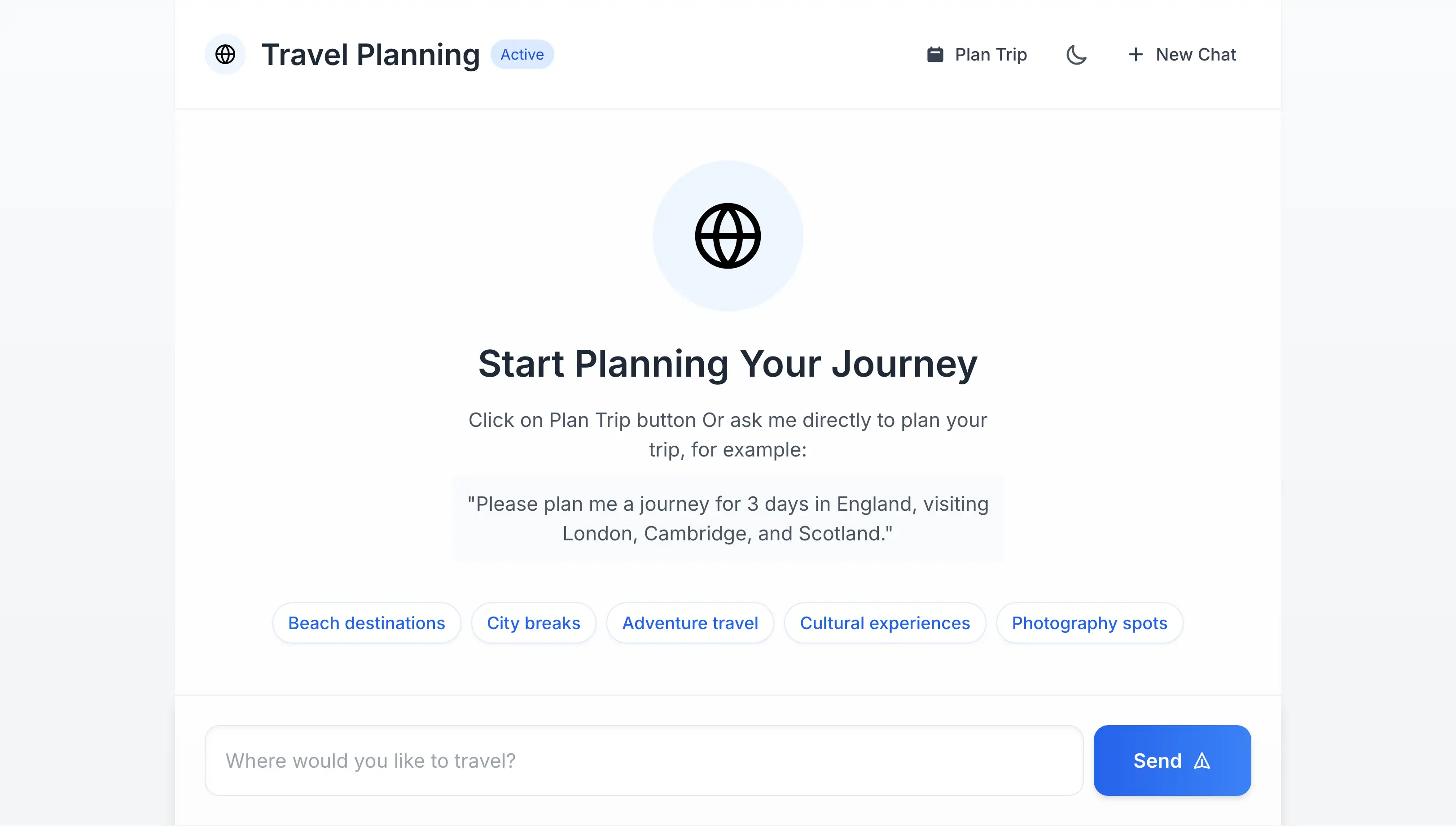 Travel AI screenshot 2